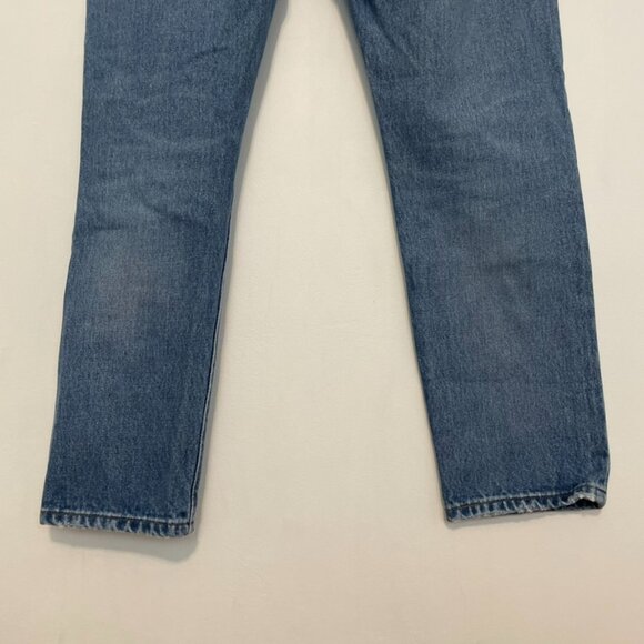 LEVI'S LEVIS 501 CT Jeans Customized Tapered Ripped Button Fly Cropped W26 L32 - Picture 15 of 16
